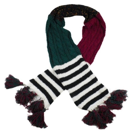 Benny Knit Fringe Scarf | Free People Free People Holiday Knitted Scarf Skinny Nova Tassel Scarf  NWT